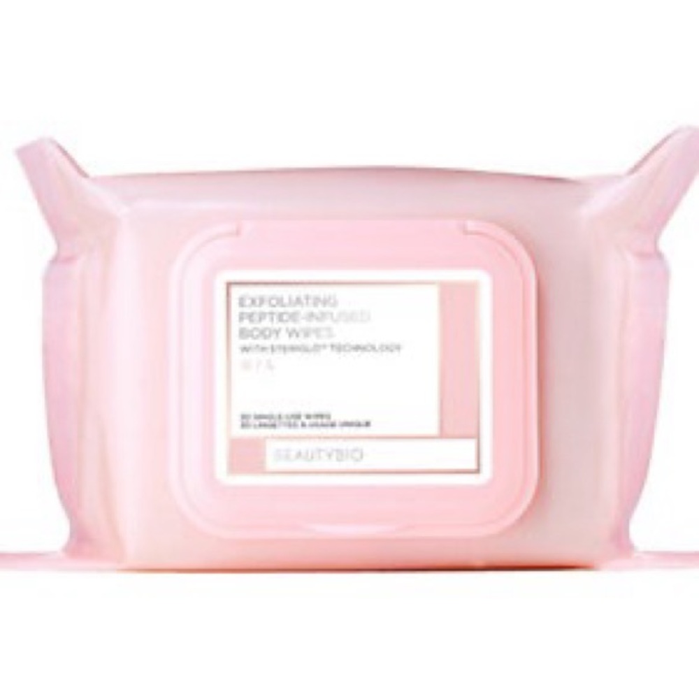 BeautyBio Exfoliating Peptide-Infused Body Wipes